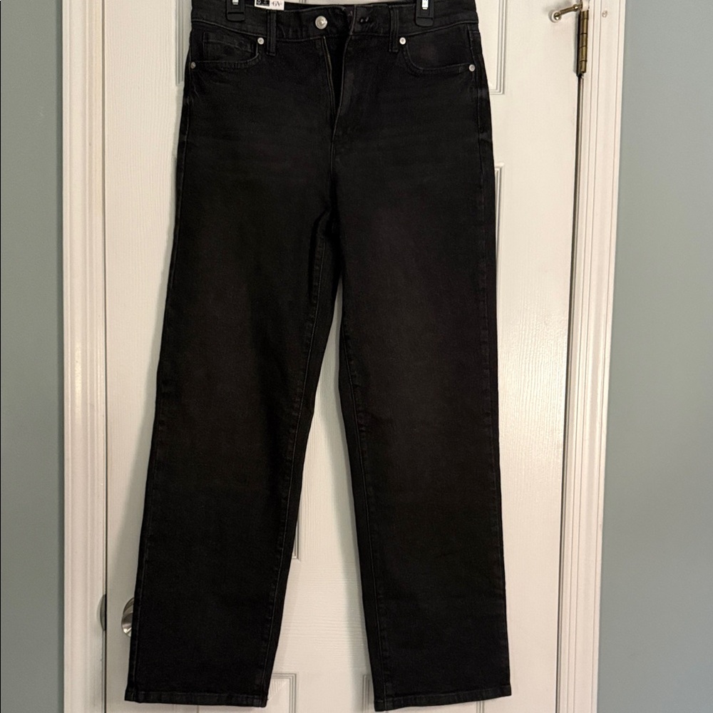 Gloria Vanderbilt Black Straight Jeans